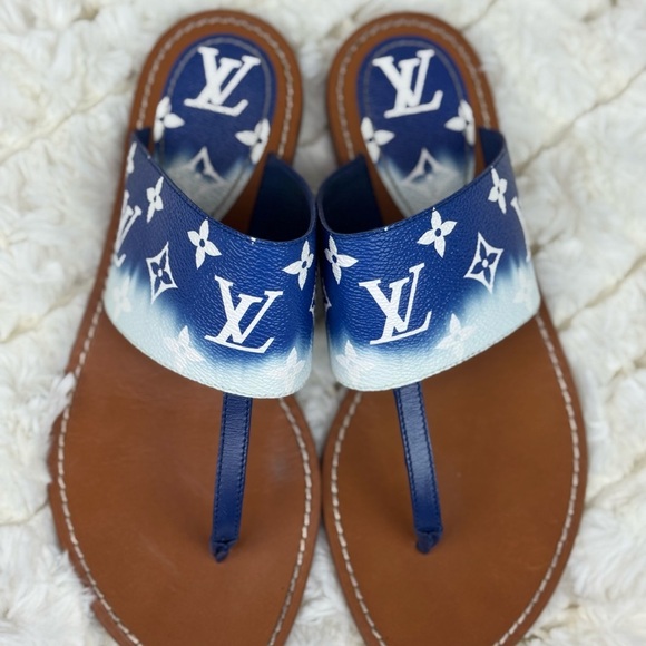 Louis Vuitton Monogram Escale Palma Sandals 39 - Picture 1 of 13